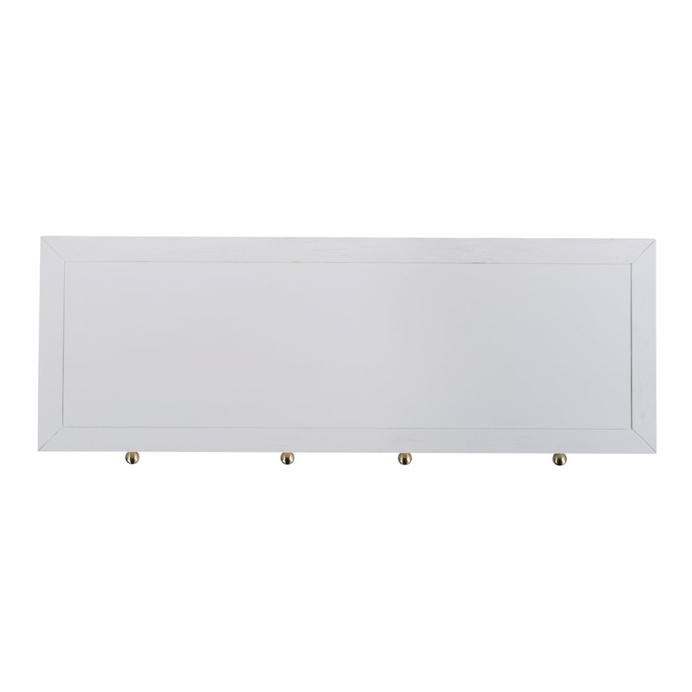 Nora 2 Drawer Console Table, White. Picture 6
