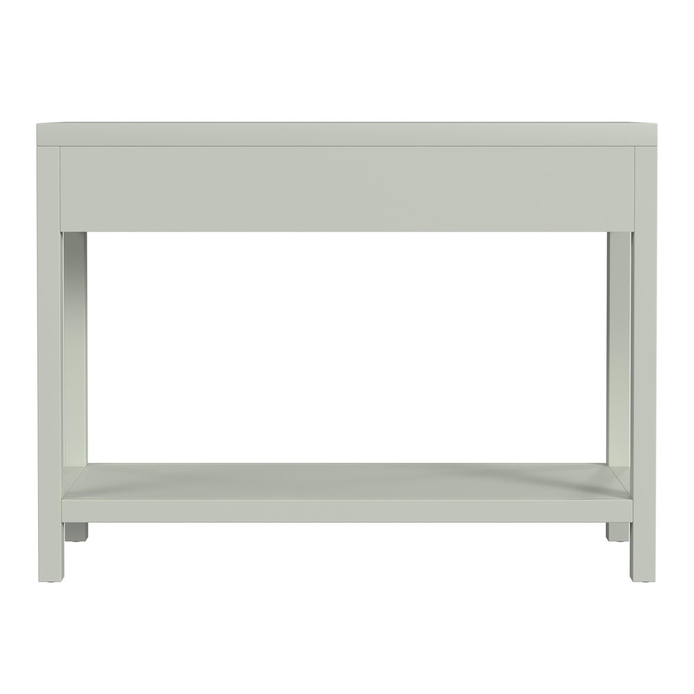 Nora 2 Drawer Console Table, Green. Picture 4