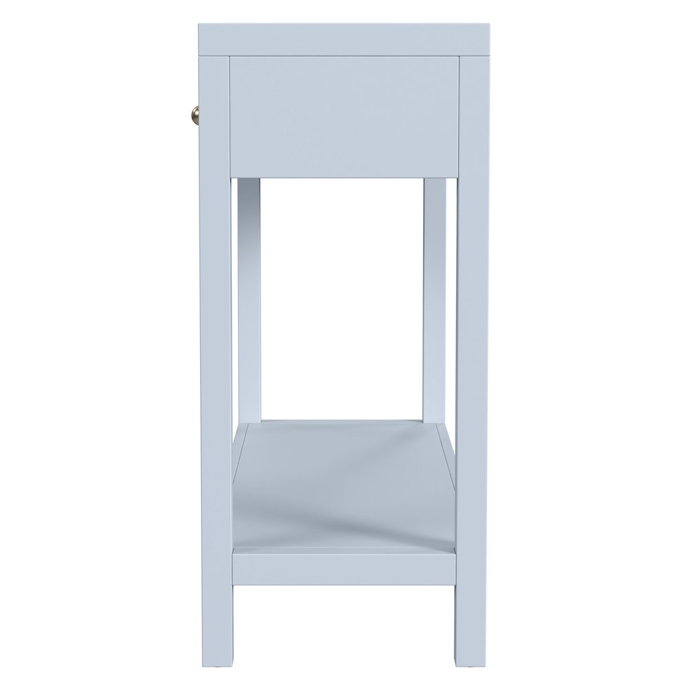 Nora 40 in. W Wood 2 Drawer Console Table, Light Blue. Picture 5