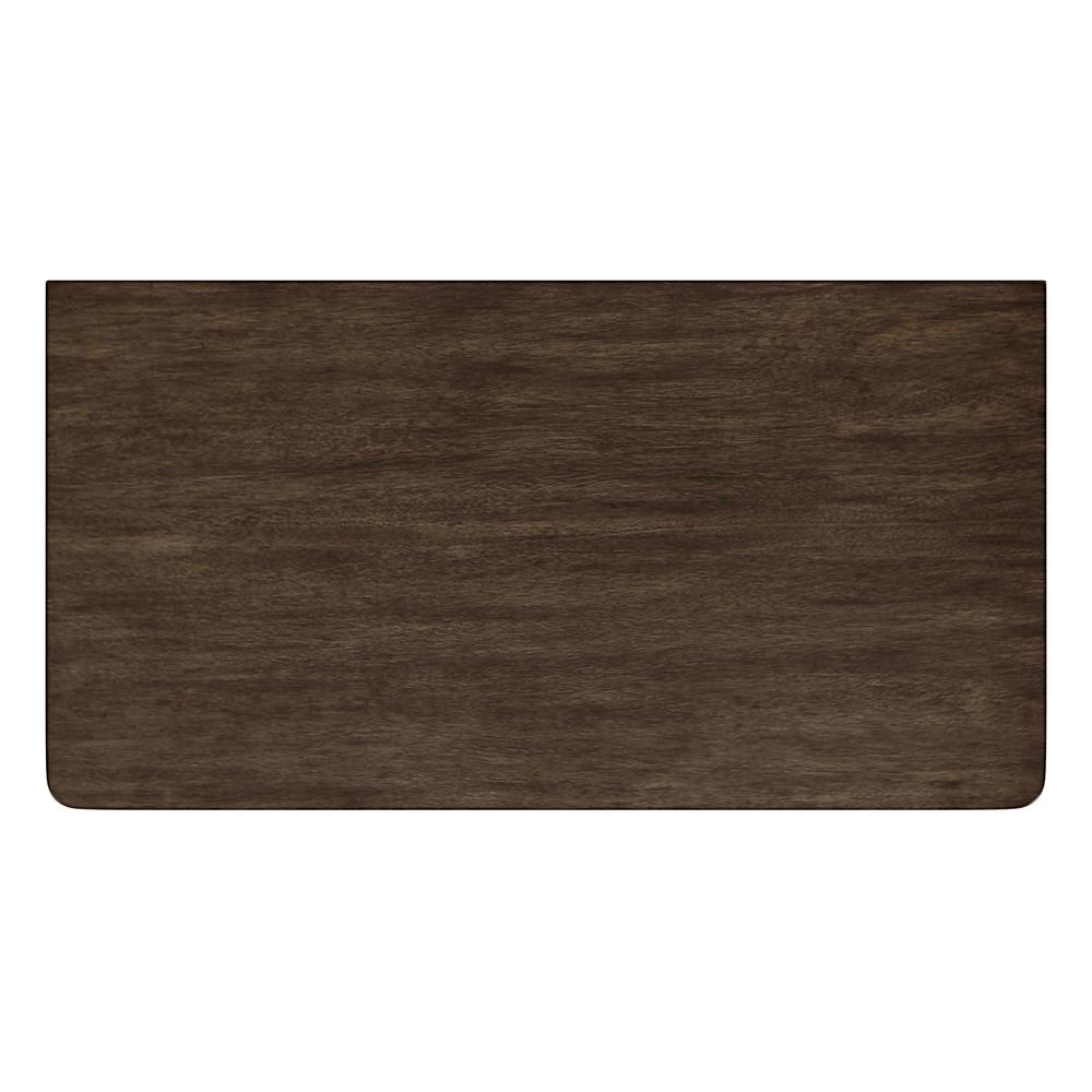 Lennon 3 Drawer Rounded Leg Dresser, Brown. Picture 5