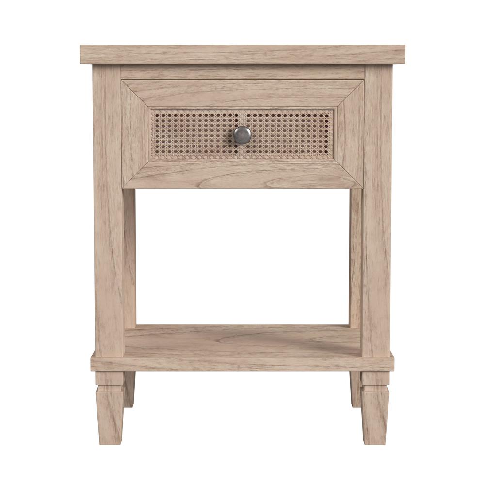 Flagstaff 1-Drawer Cane Nightstand, Natural. Picture 2