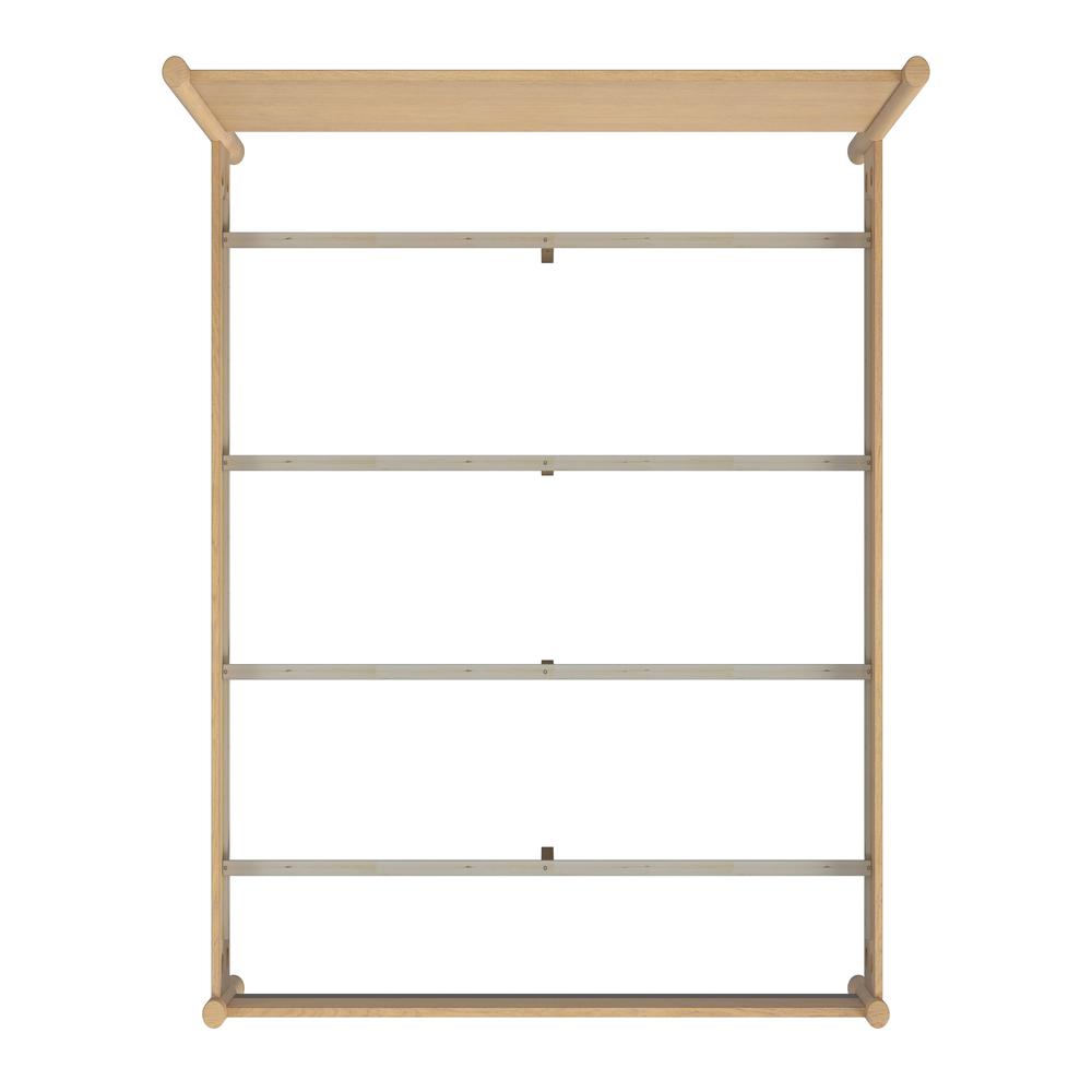 Lennon Rounded Leg  Platform Queen Bed, Light Brown. Picture 5