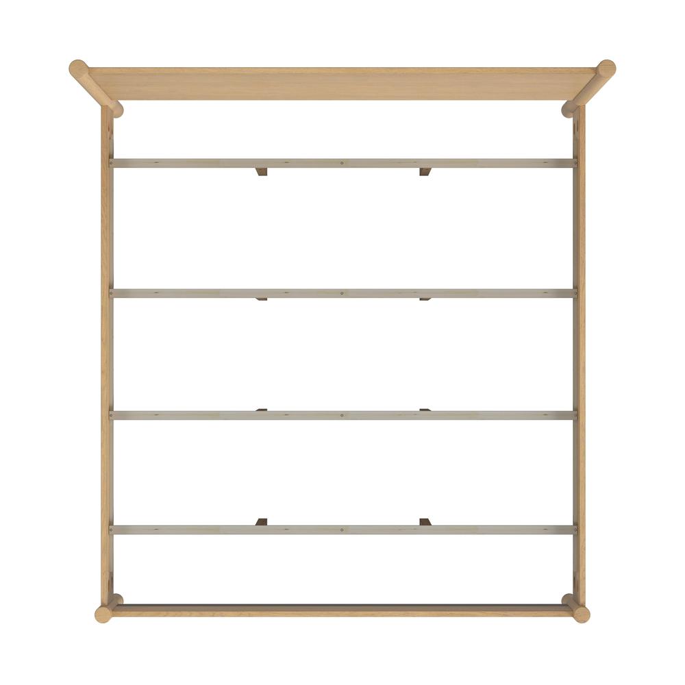 Lennon Rounded Leg  Platform King Bed, Light Brown. Picture 6