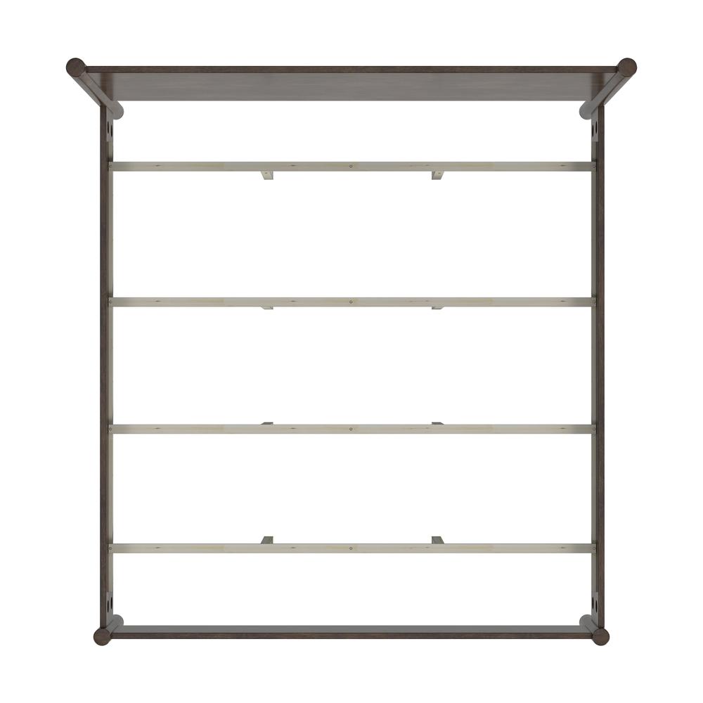 Lennon Rounded Leg  Platform King Bed, Medium Brown. Picture 6