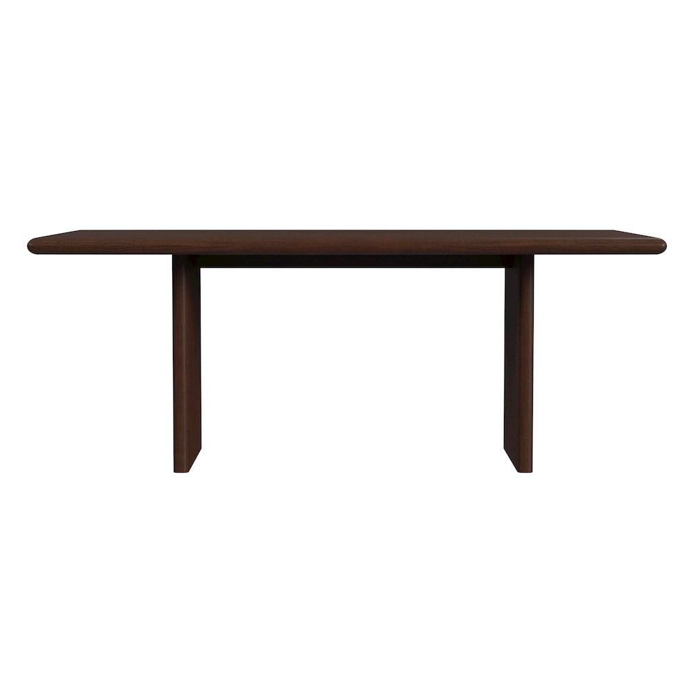 Halmstad 74 in. W Rectangular Wood Panel Dining Table, Brown. Picture 4