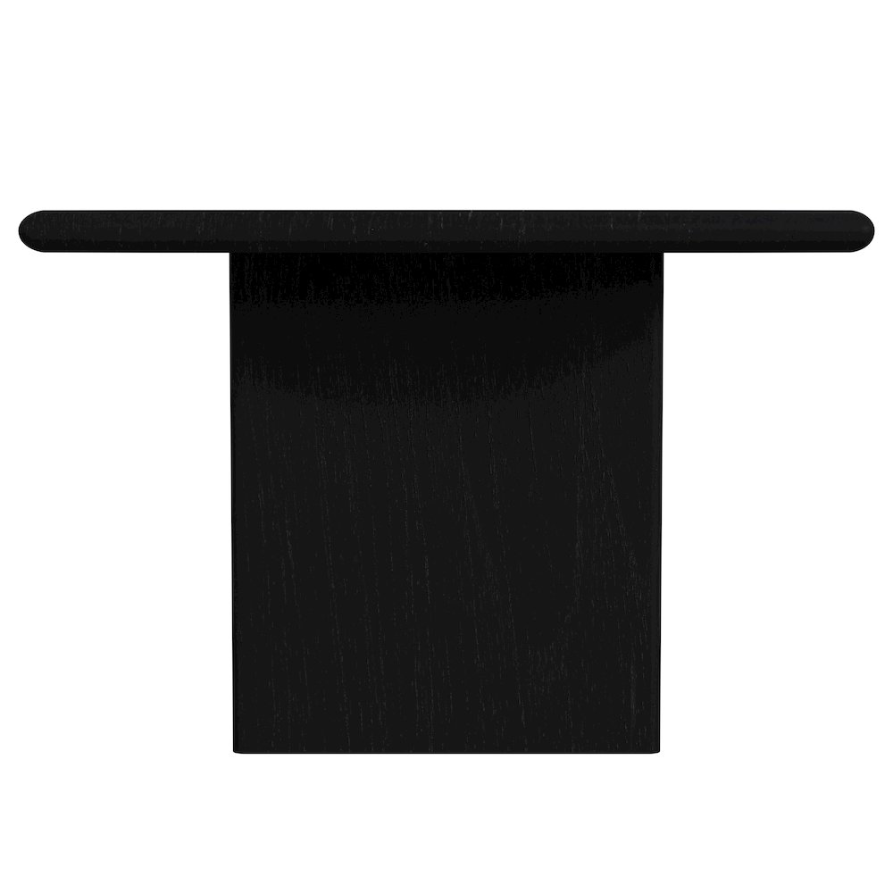 Halmstad 74 in. W Rectangular Wood Panel Dining Table, Black. Picture 5