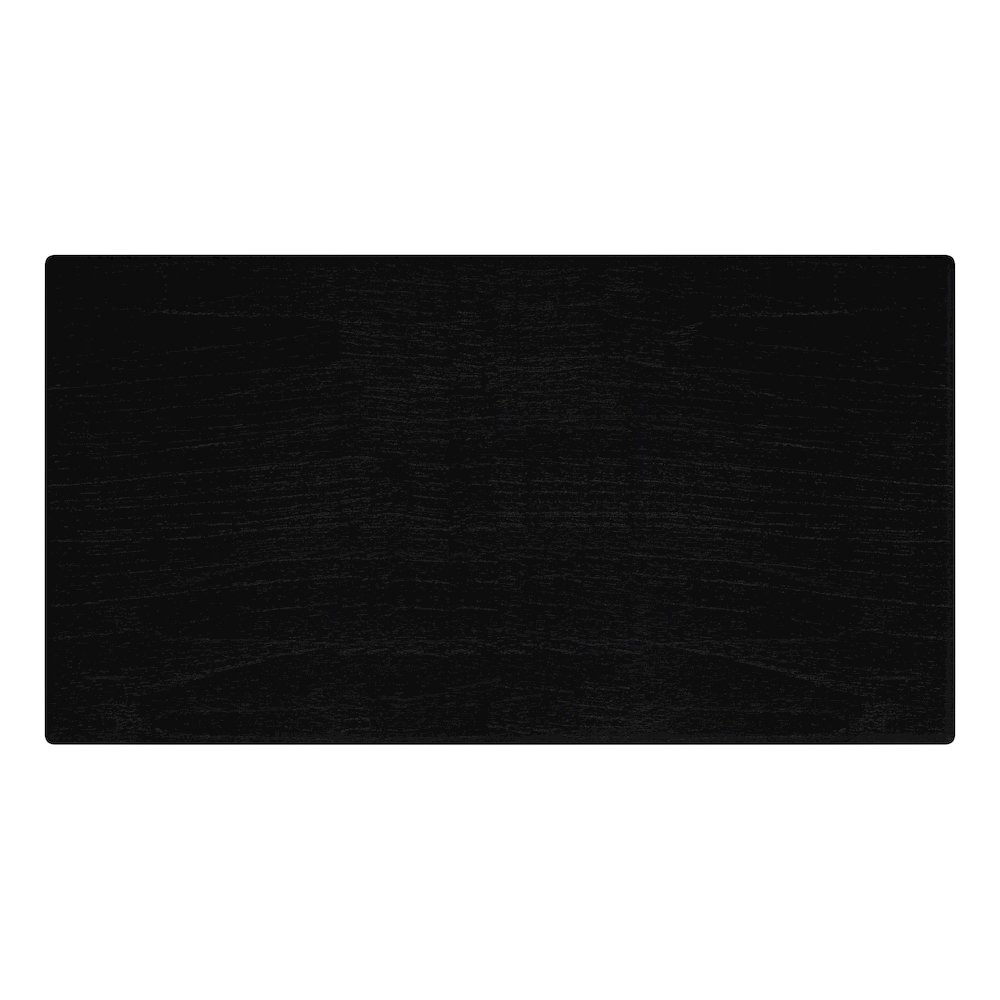 Halmstad 74 in. W Rectangular Wood Panel Dining Table, Black. Picture 6