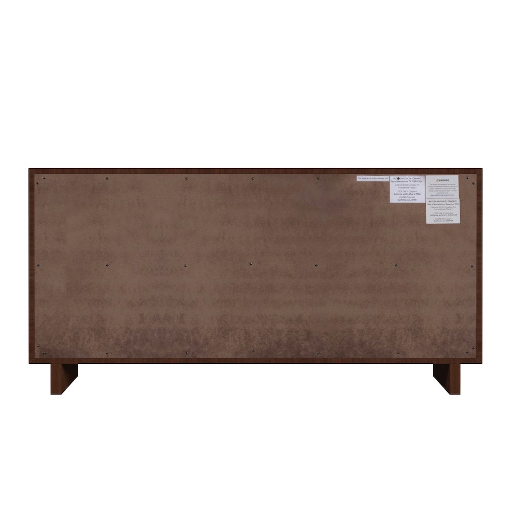 Halmstad 62 in. W Wood Panel 6 Drawer Dresser, Brown. Picture 5