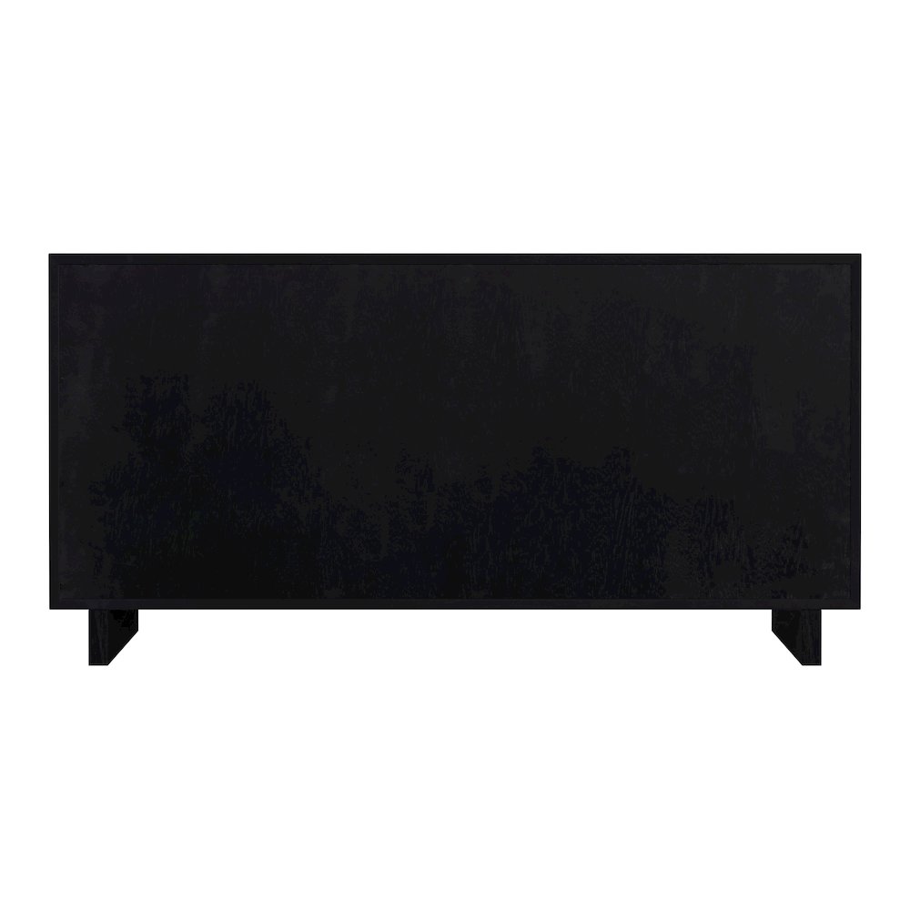 Halmstad 62 in. W Wood Panel 6 Drawer Dresser, Black. Picture 7
