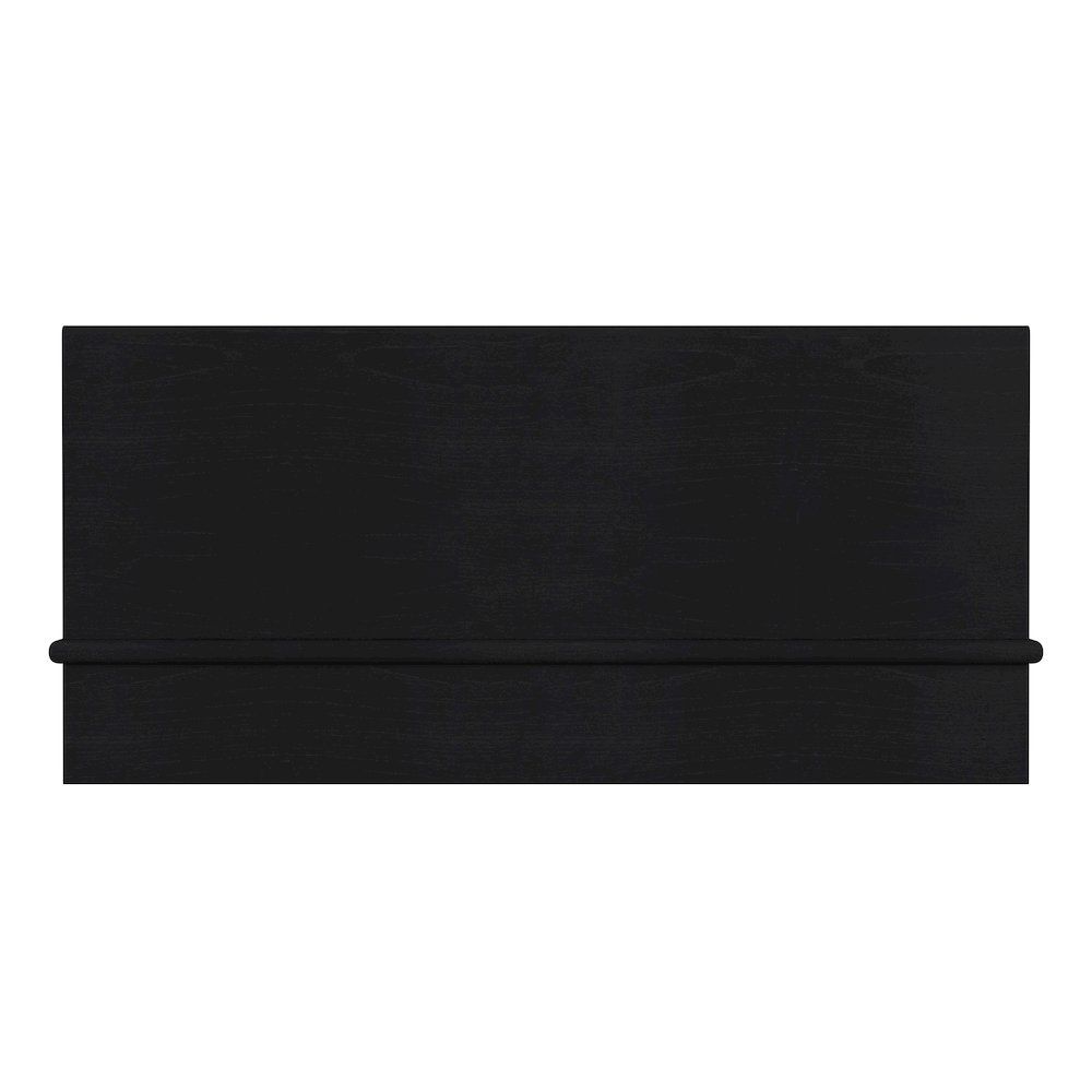 Halmstad Wood Platform King Bed, Black. Picture 8