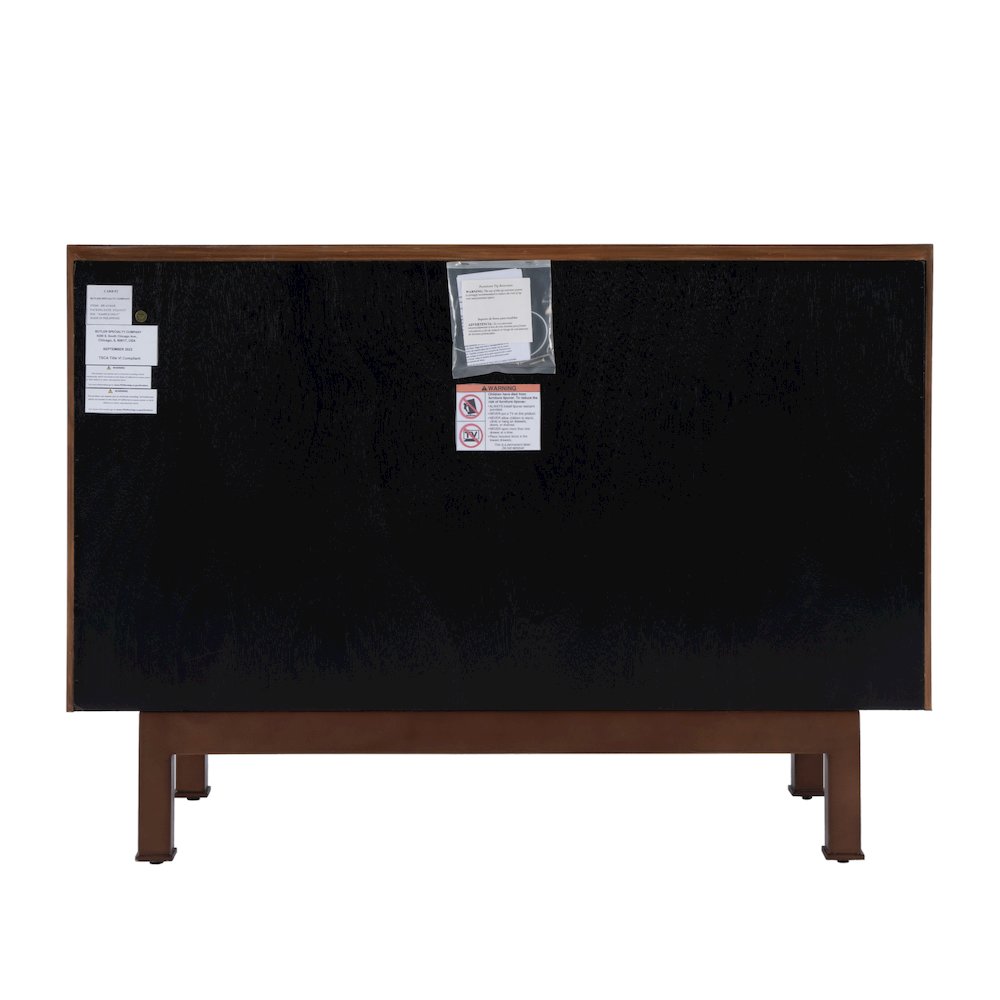 Stefan 2 Door Storage Cabinet, Brown. Picture 6
