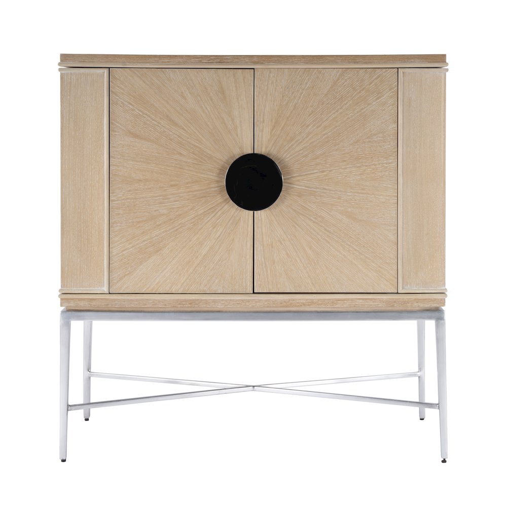 Joanie 2- Door Wine Cabinet, Tan/Beige. Picture 4