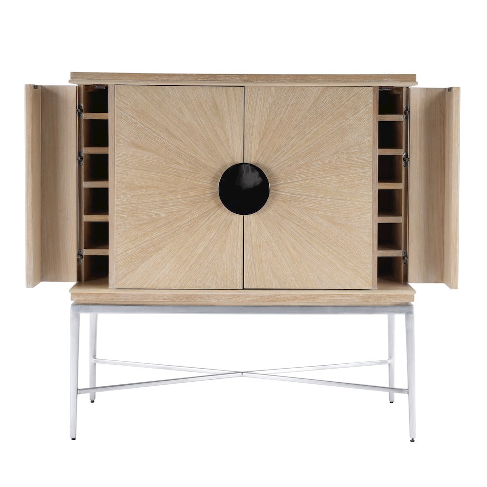 Joanie 2- Door Wine Cabinet, Tan/Beige. Picture 6