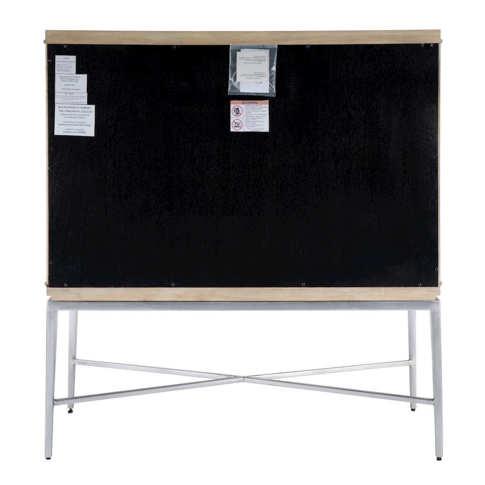 Joanie 2- Door Wine Cabinet, Tan/Beige. Picture 8