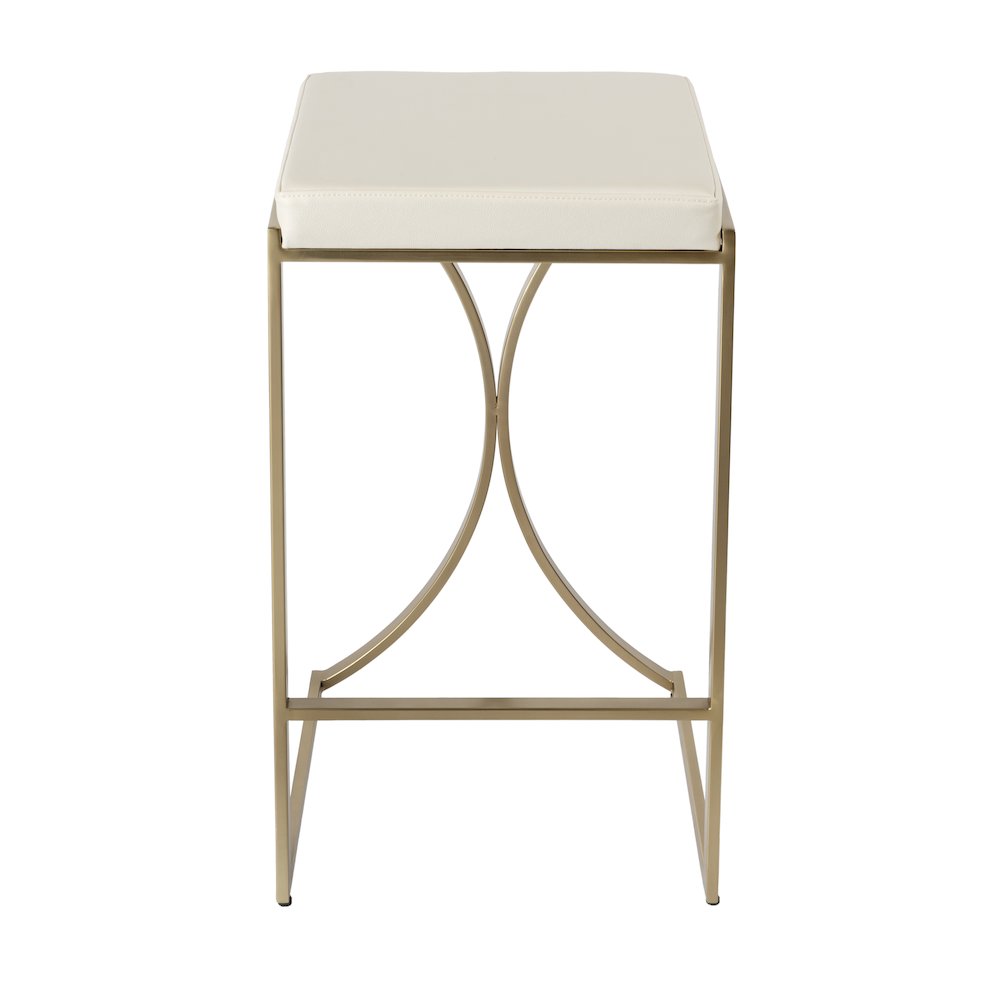 Natalya 31" Bar Stool, White. Picture 2