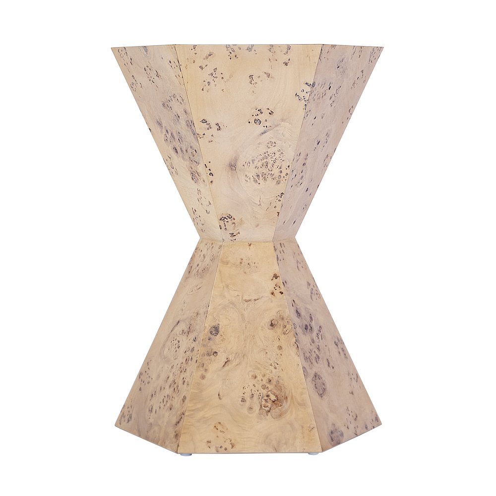 Billie Burl Hexagon Side Table, Light Brown. Picture 2