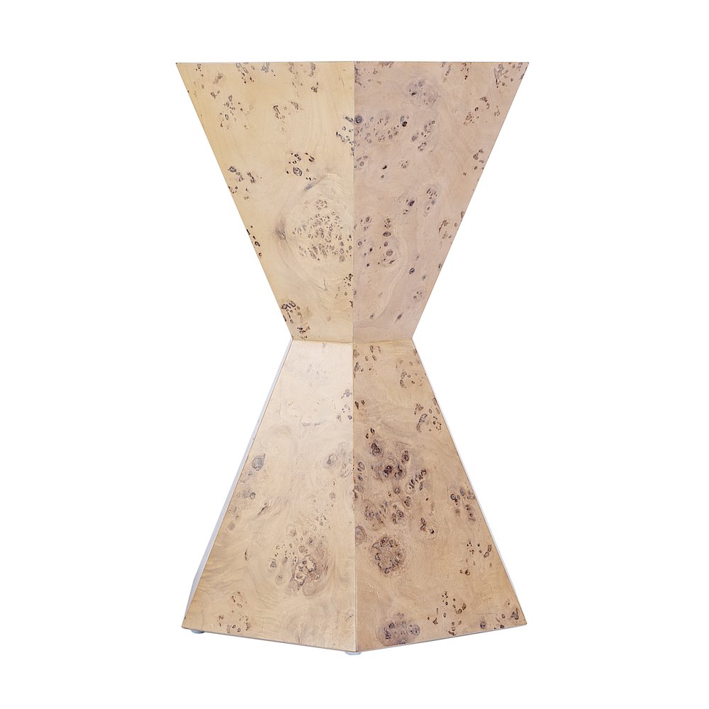 Billie Burl Hexagon Side Table, Light Brown. Picture 3