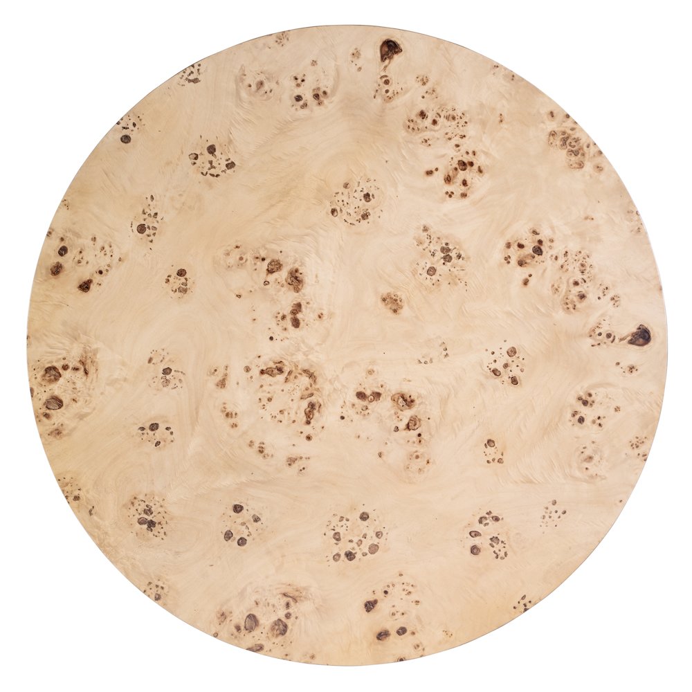 Billie Round Burl Coffee Table, Brown. Picture 5