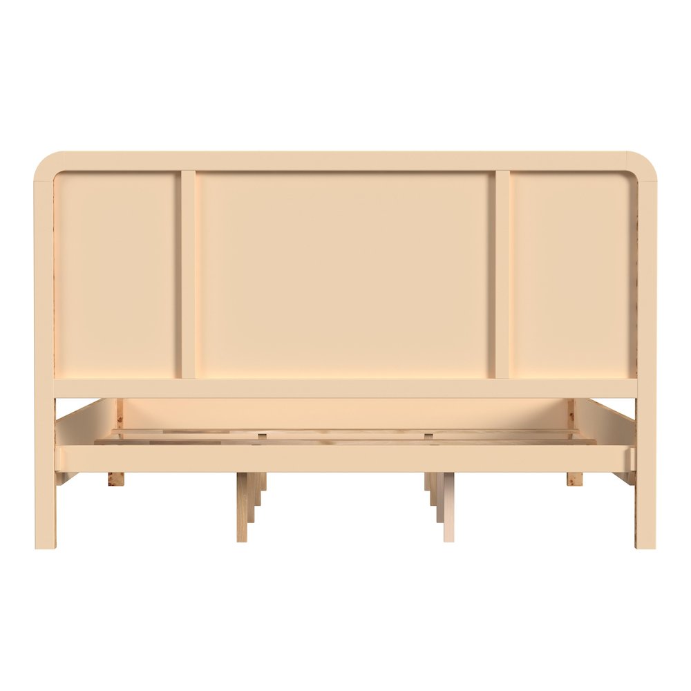 Cora King Burl Panel Bed, Brown. Picture 6