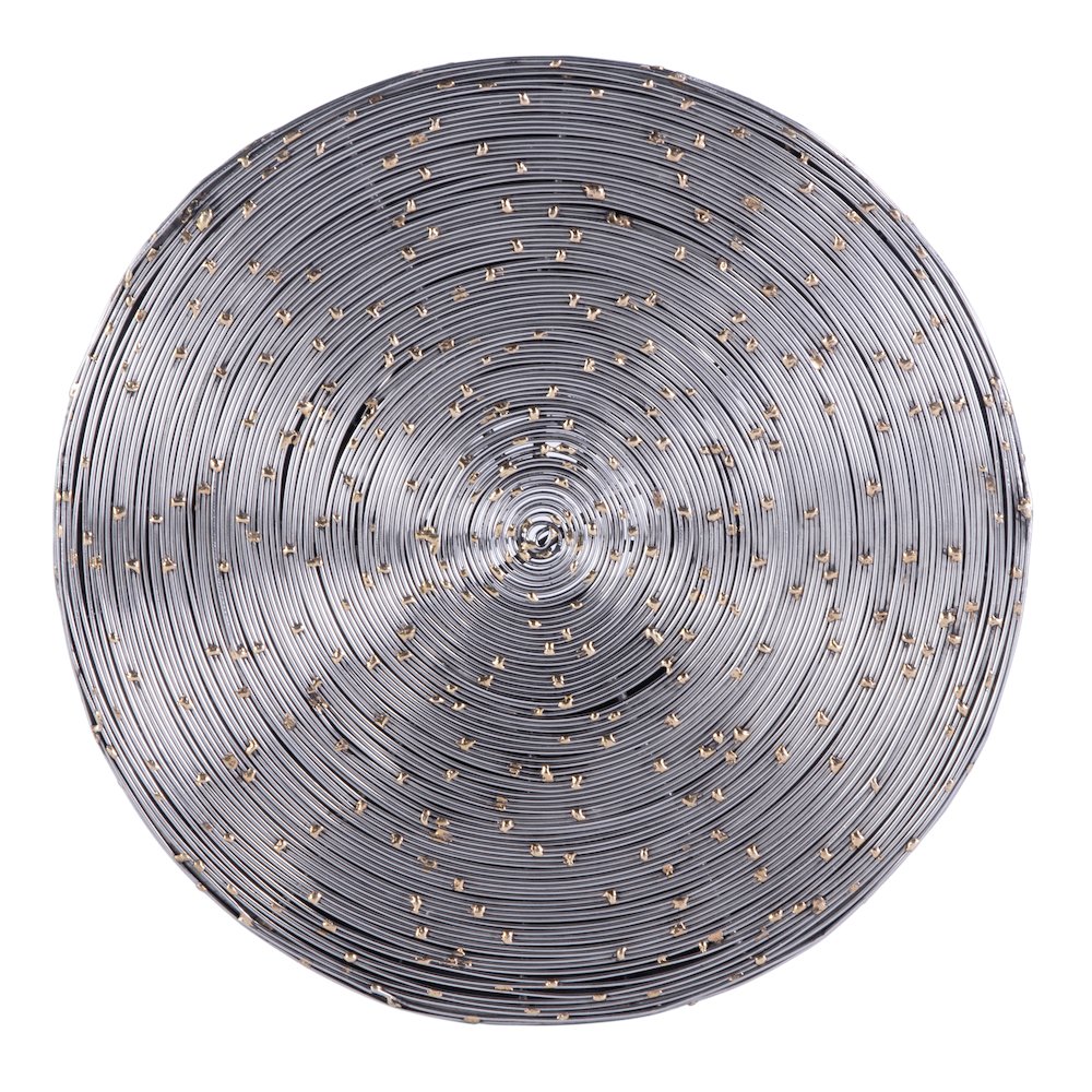 Angelo Drum End Table, Silver. Picture 4