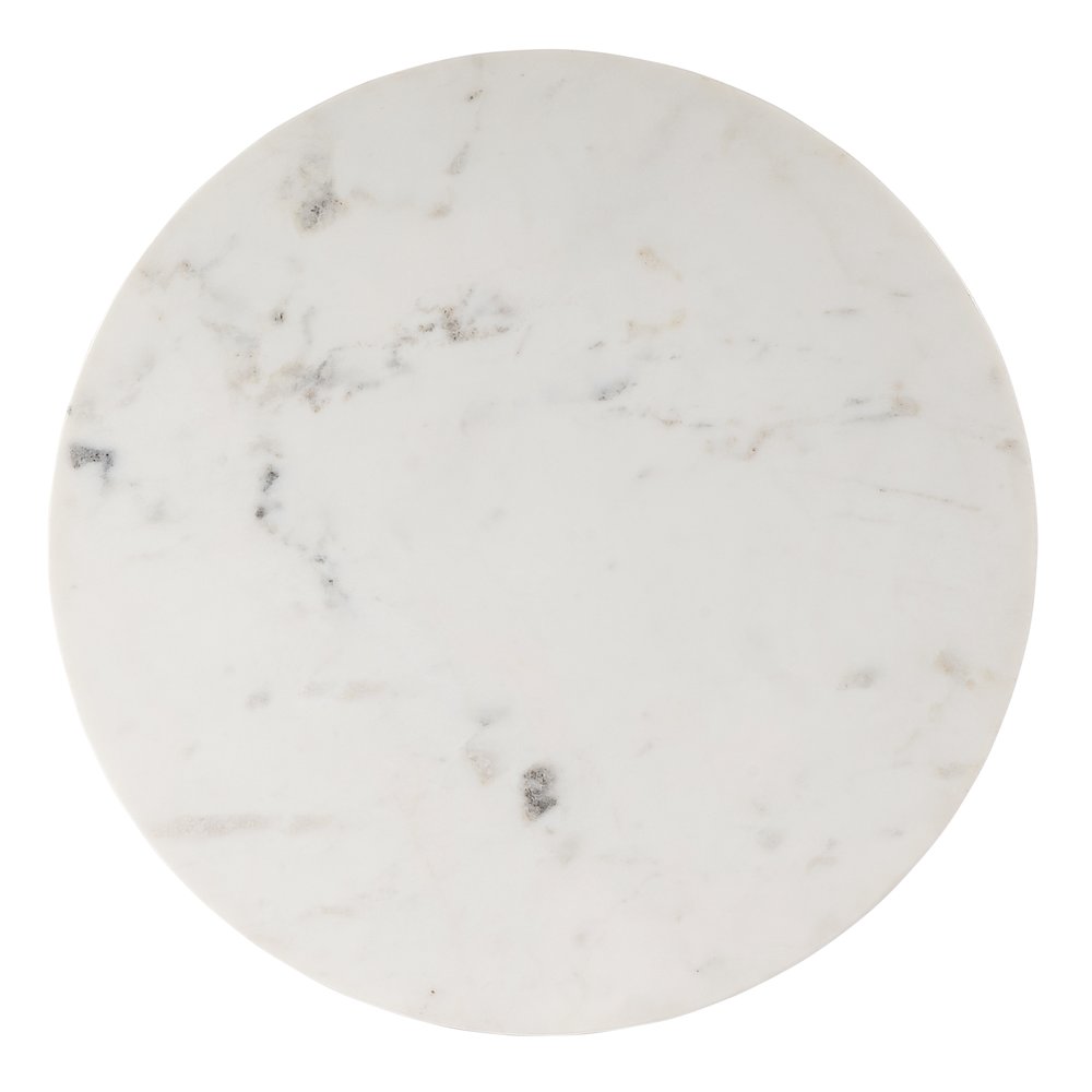 Shea 19 in. W Round Marble and Rope End Table, Natural. Picture 4