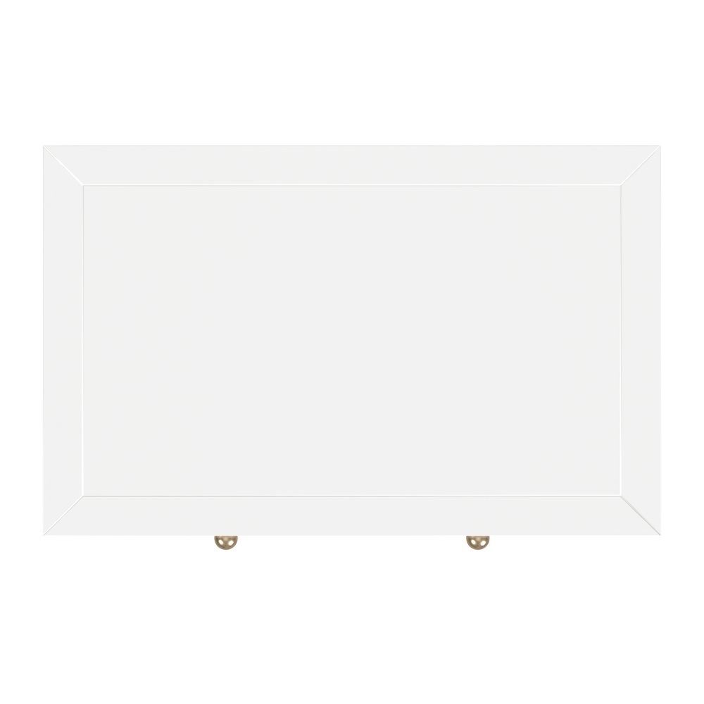 Nora 25 in. W Rectangular Wood 3 Drawer Nightstand, Smooth White. Picture 7