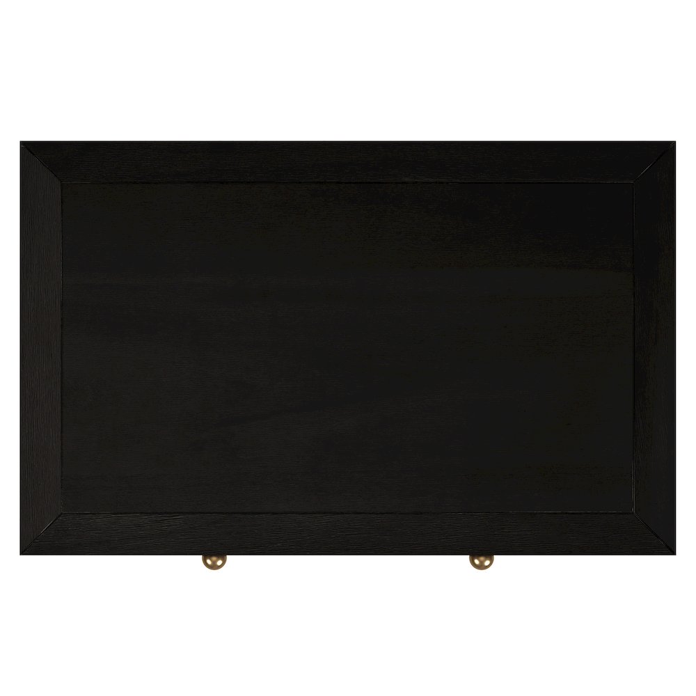 Nora 25 in. W Rectangular Wood 3 Drawer Nightstand, Coffee. Picture 7