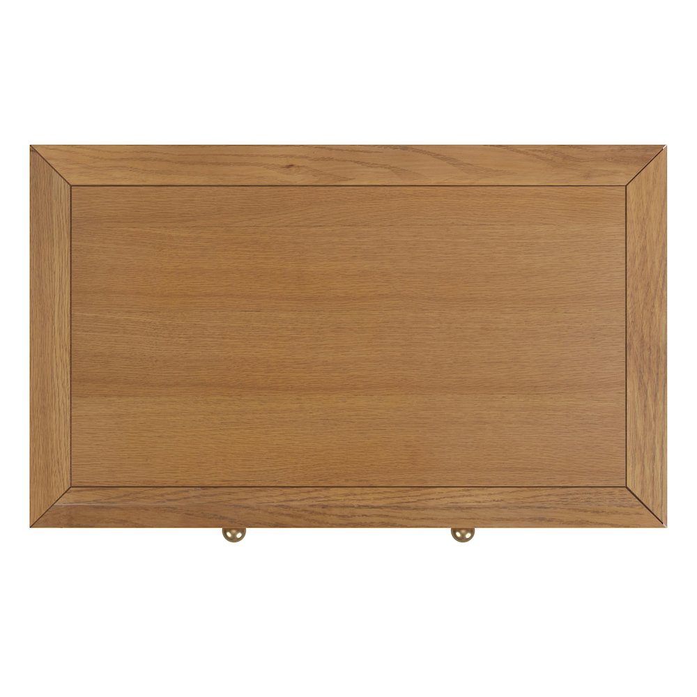 Nora 25 in. W Rectangular Wood 3 Drawer Nightstand, Natural. Picture 7