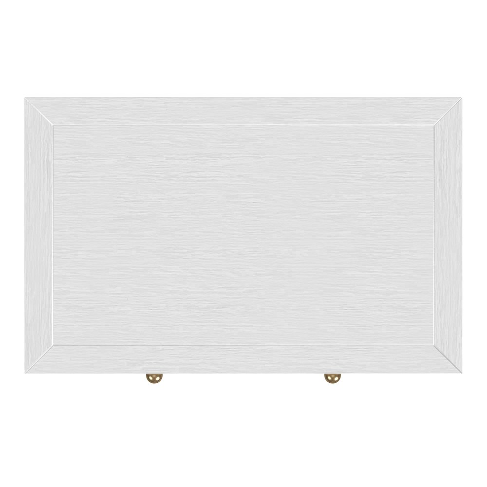 Nora 25 in. W Rectangular Wood 3 Drawer Nightstand, White. Picture 7