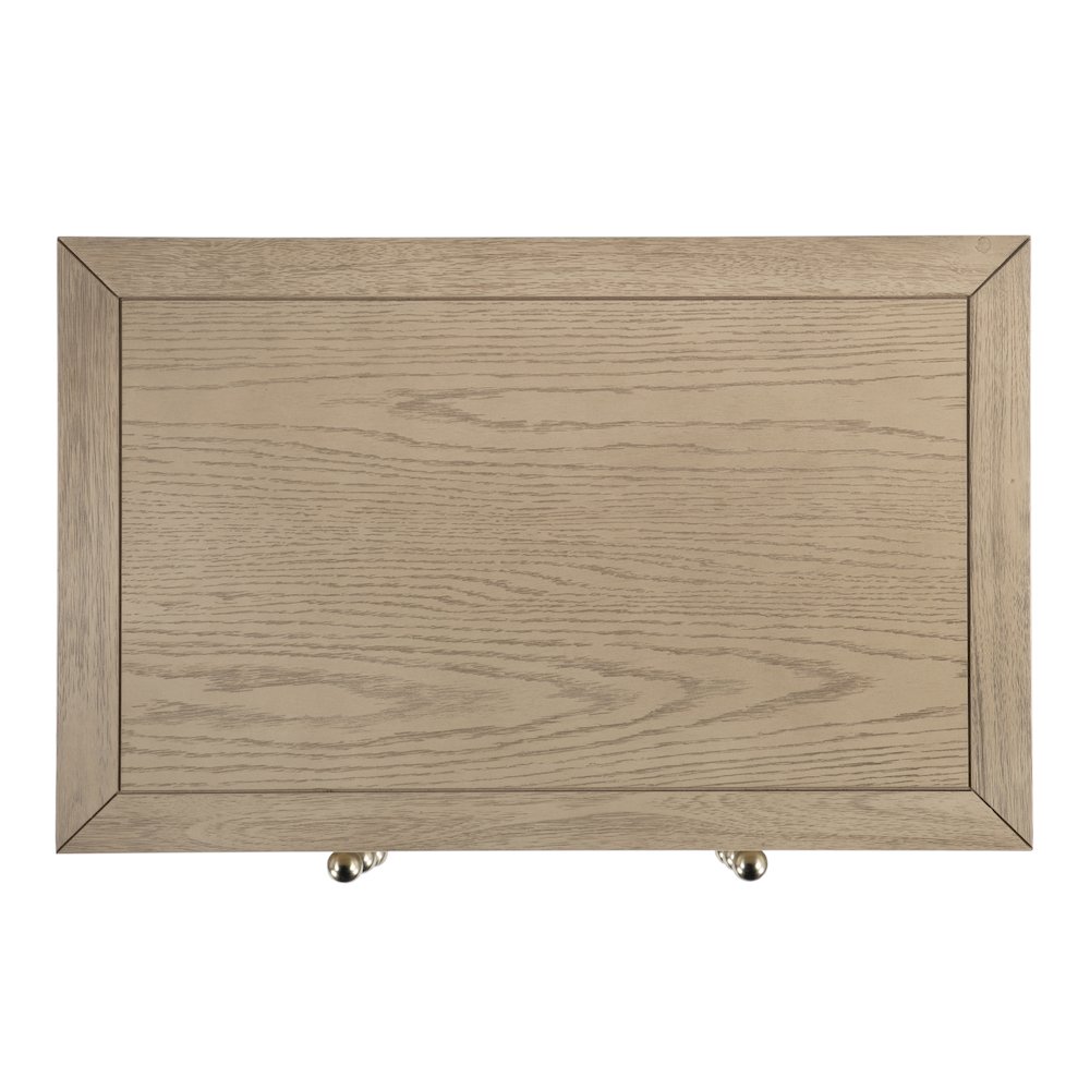Nora 25 in. W Rectangular Wood 3 Drawer Nightstand, Light Brown. Picture 8