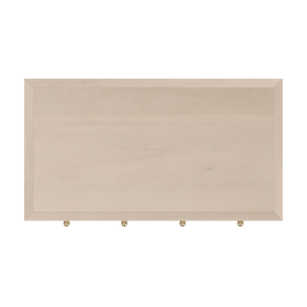 Nora 40 in. W Rectangular Wood 2 Drawer Writing Desk, Taupe. Picture 7