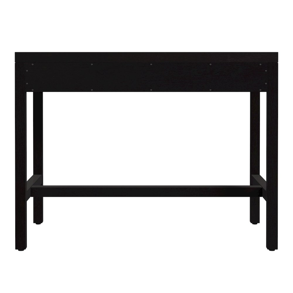 Nora 40 in. W Rectangular Wood 2 Drawer Writing Desk, Coffee. Picture 6