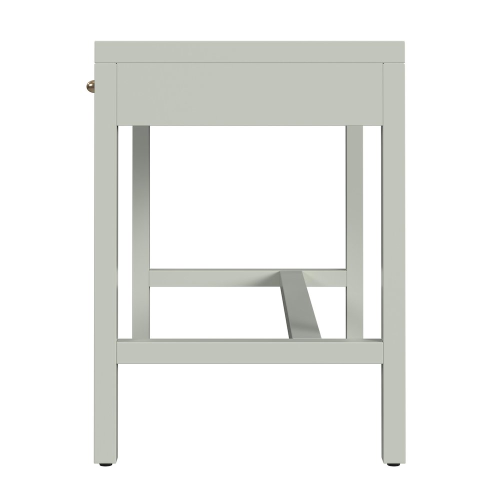 Nora 40 in. W Rectangular Wood 2 Drawer Writing Desk, Sage Green. Picture 5