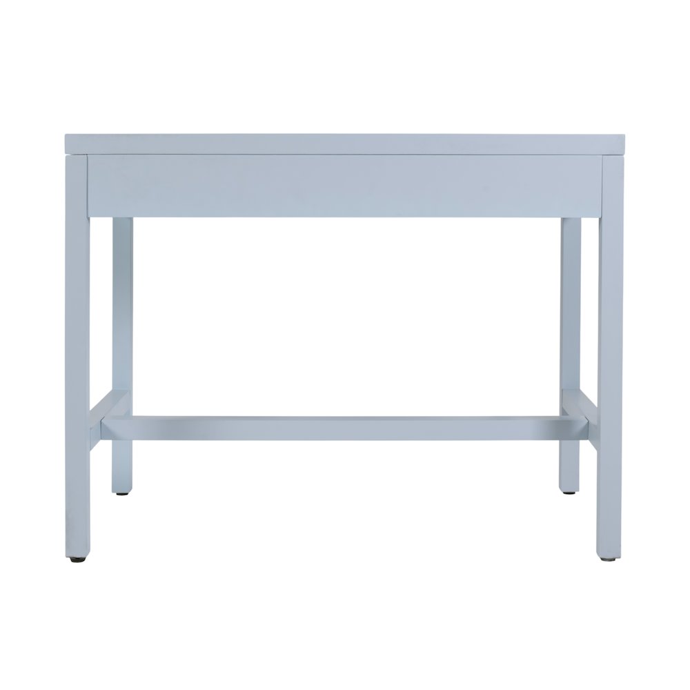 Nora 40 in. W Rectangular Wood 2 Drawer Writing Desk, Light Blue. Picture 8