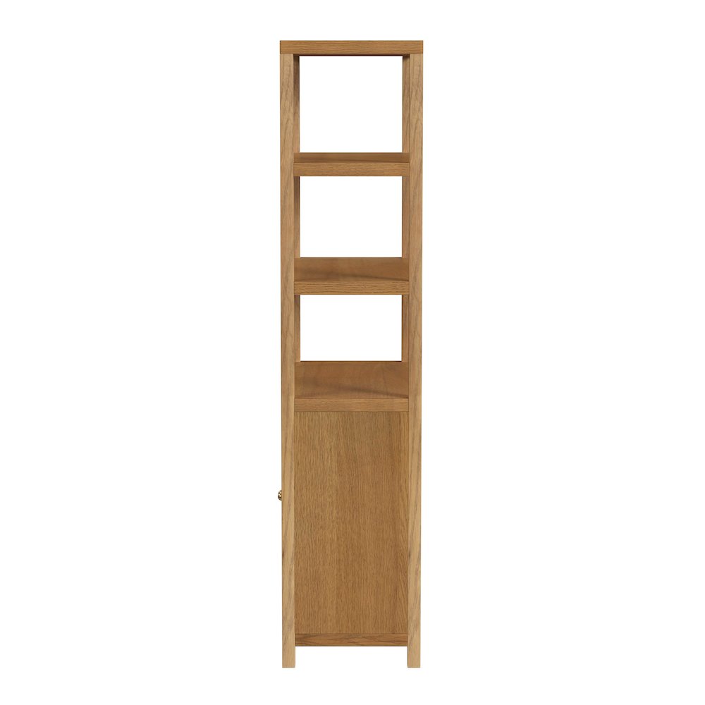 Nora 32 in W. x 72 in. H Wood 3- Tier Etagere Bookcase, Natural. Picture 5
