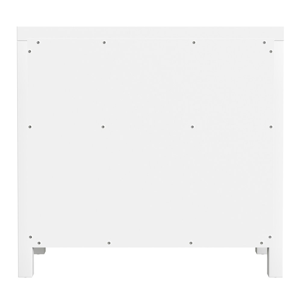 Nora 31 in. W 1 Drawer 2 Door Accent Storage Cabinet, Smooth White. Picture 6