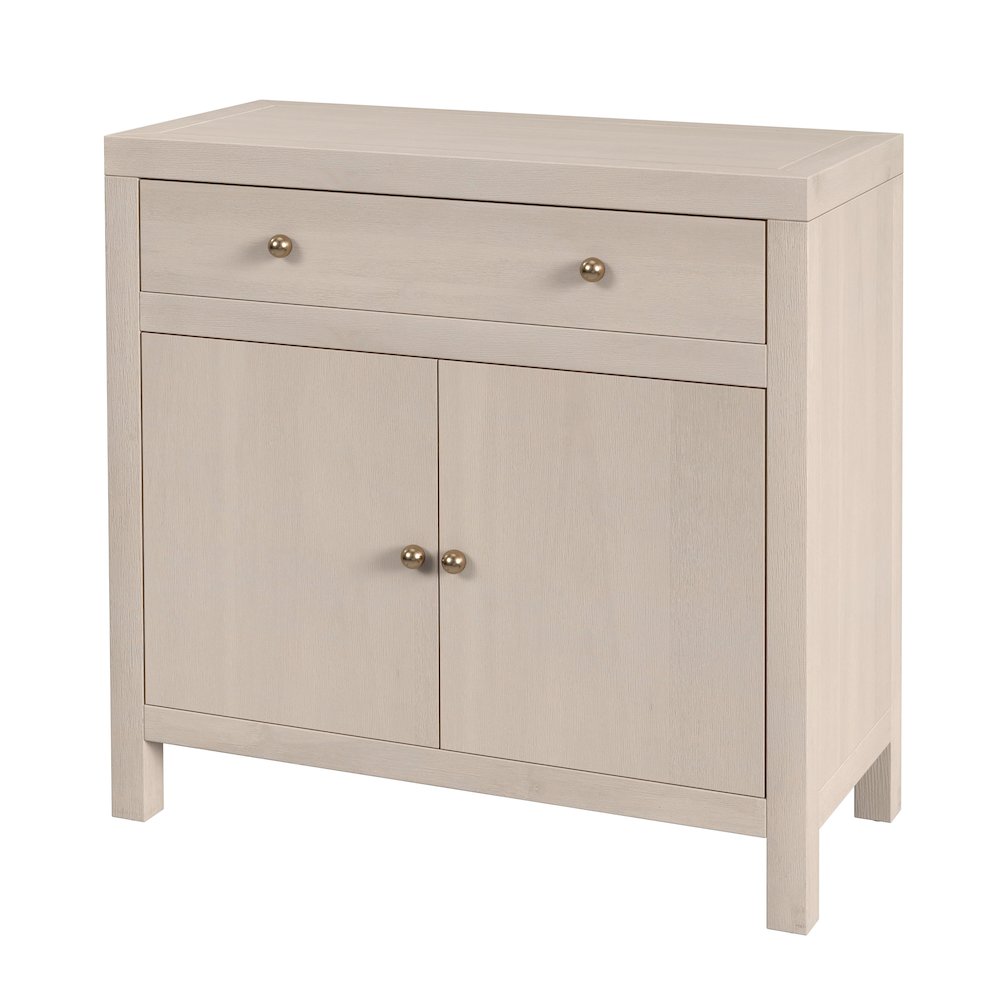 Nora 31 in. W 1 Drawer 2 Door Accent Storage Cabinet, Taupe. Picture 1