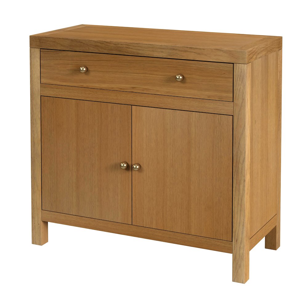 Nora 31 in. W 1 Drawer 2 Door Accent Storage Cabinet, Natural. Picture 1