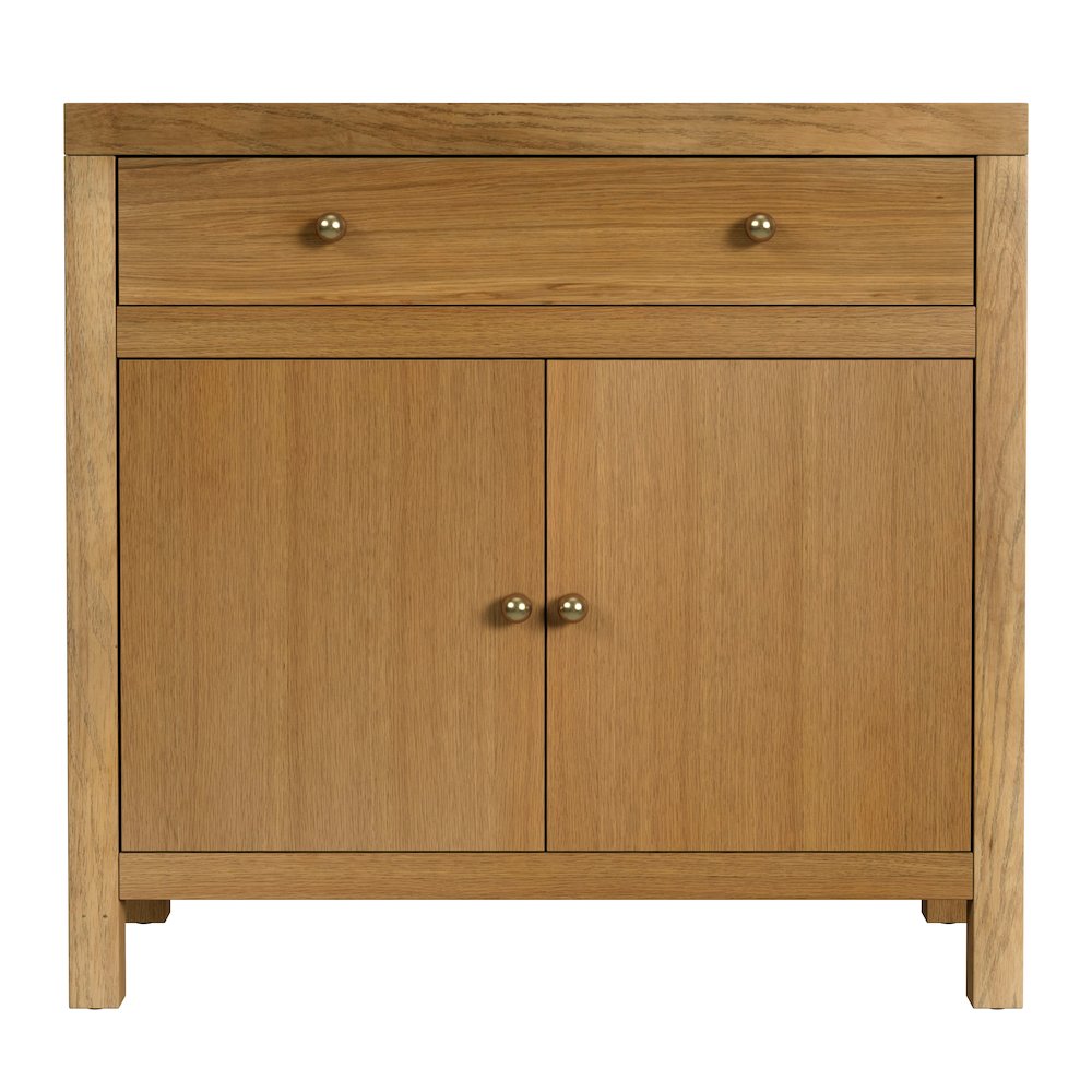 Nora 31 in. W 1 Drawer 2 Door Accent Storage Cabinet, Natural. Picture 4