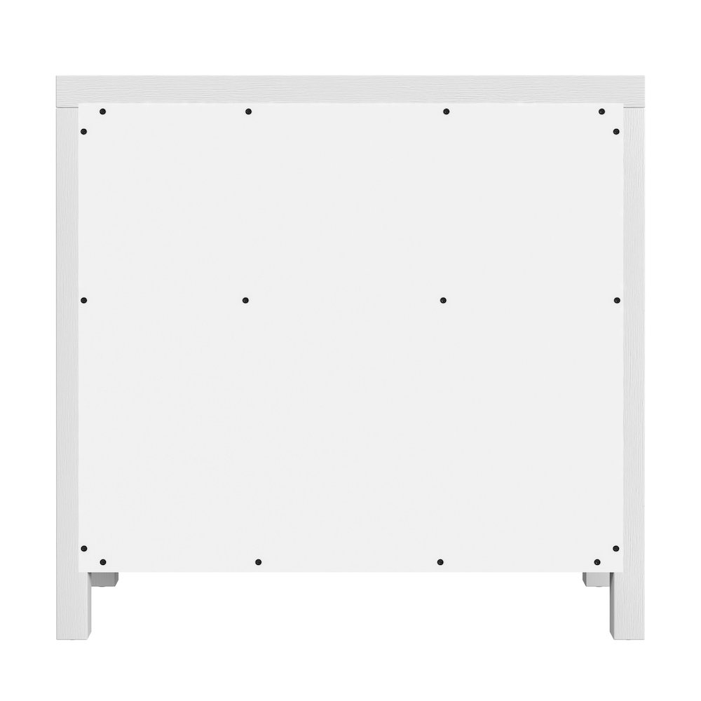 Nora 31 in. W 1 Drawer 2 Door Accent Storage Cabinet, White. Picture 6