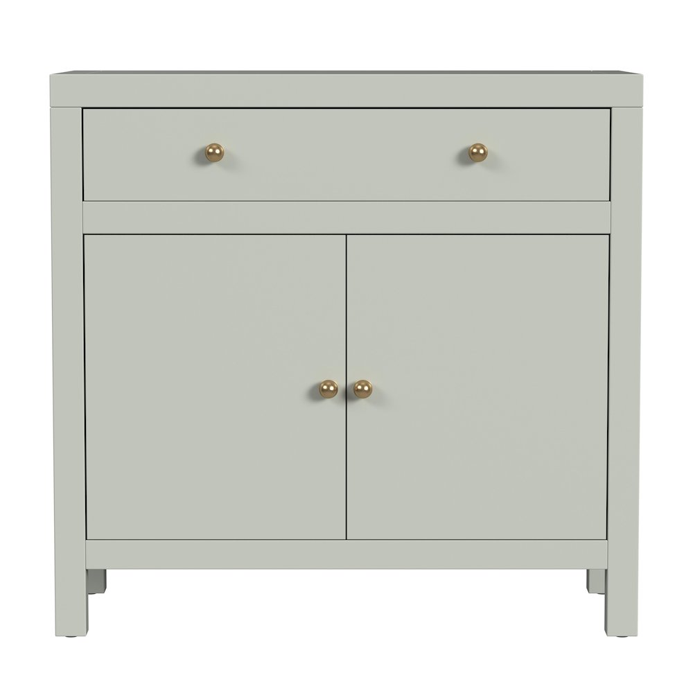 Nora 31 in. W 1 Drawer 2 Door Accent Storage Cabinet, Sage Green. Picture 4
