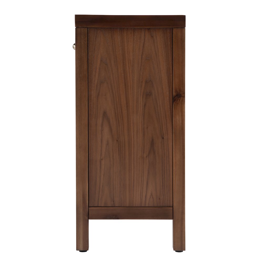 Nora 31 in. W Wood 1 Drawer 2 Door Accent Storage Cabinet, Medium Brown. Picture 7