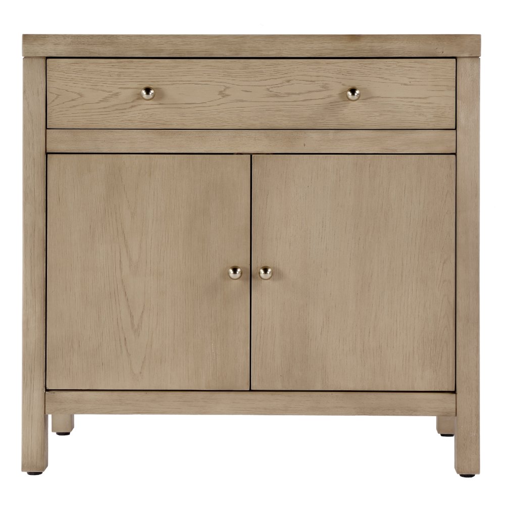 Nora 31 in. W Wood 1 Drawer 2 Door Accent Storage Cabinet, Light Brown. Picture 4