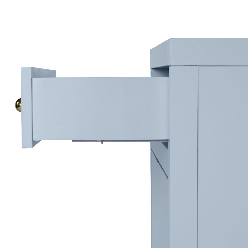 Nora 31 in. W 1 Drawer 2 Door Accent Storage Cabinet, Light Blue. Picture 7
