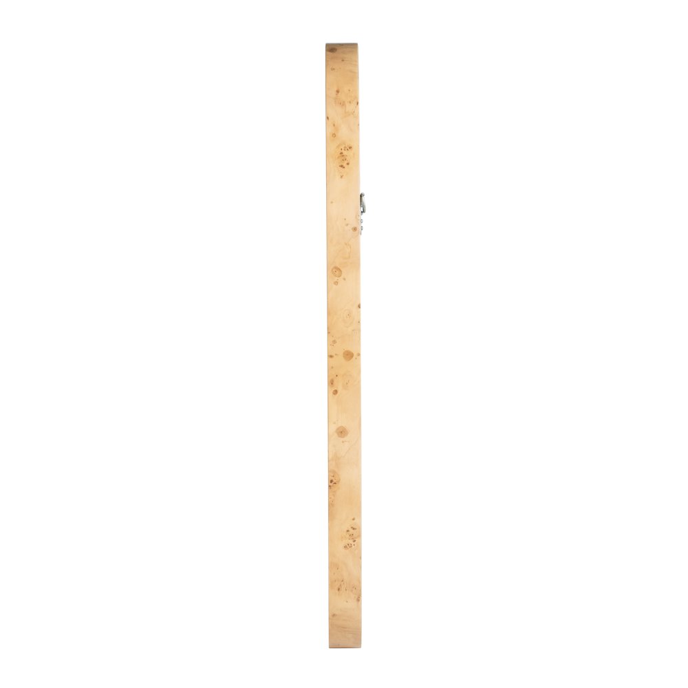 Cora 44 in. W x 36 in. H Rectangular Burl Wall Mirror, Tan. Picture 4