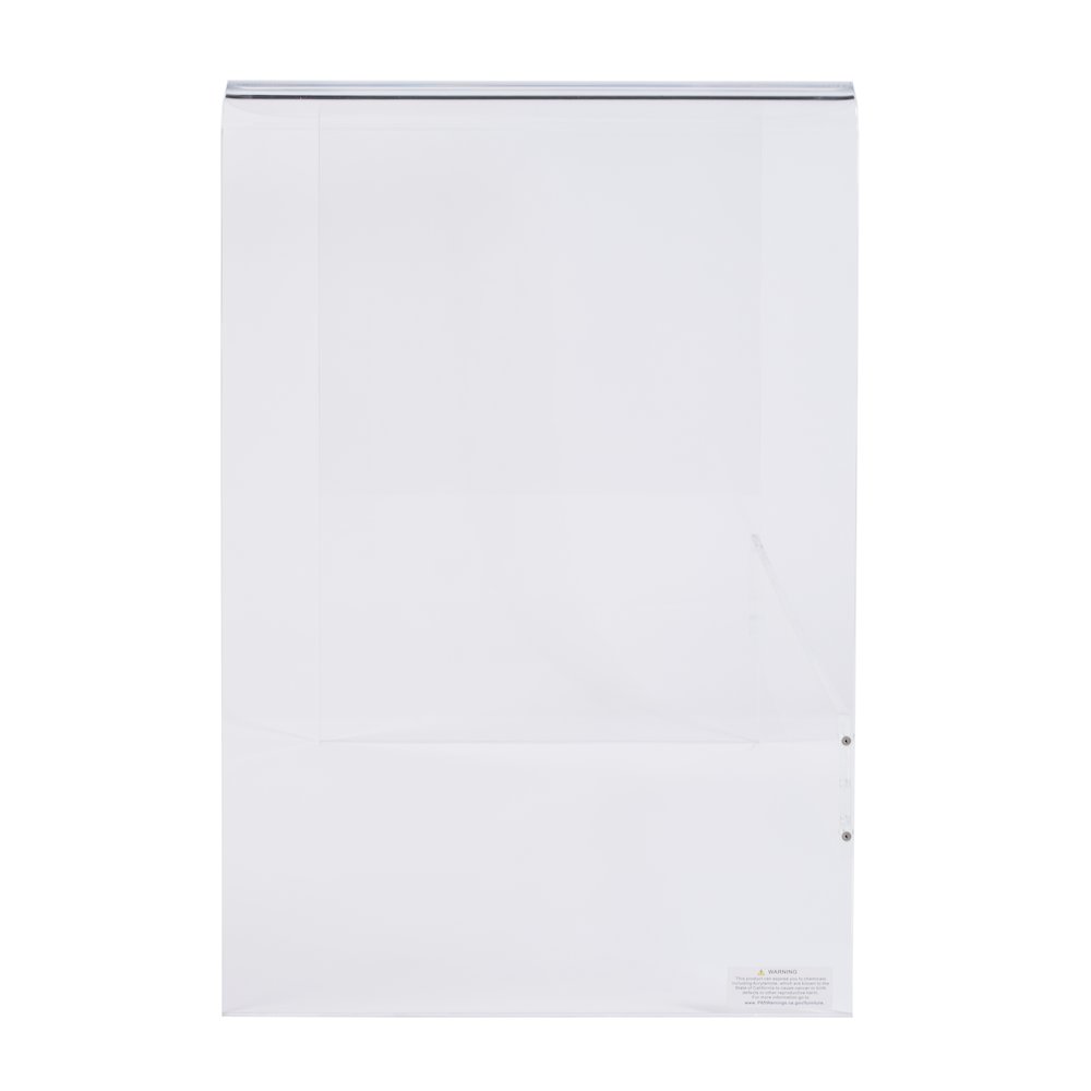 Solara 36 in. W Rectangular Acrylic Desk, Clear. Picture 4