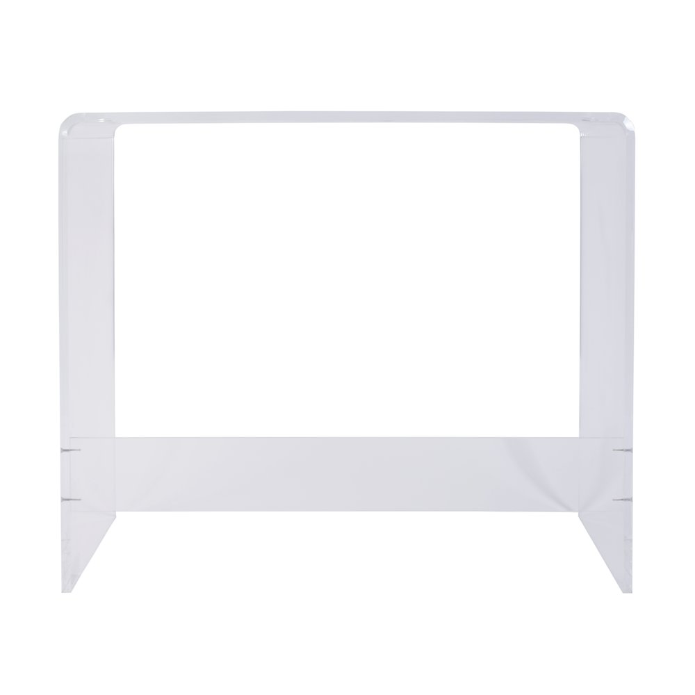 Solara 36 in. W Rectangular Acrylic Desk, Clear. Picture 5