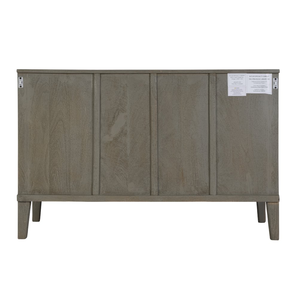 Rockport 46 in. W Rectangular Wood 3 Drawer Dresser, Gray. Picture 6