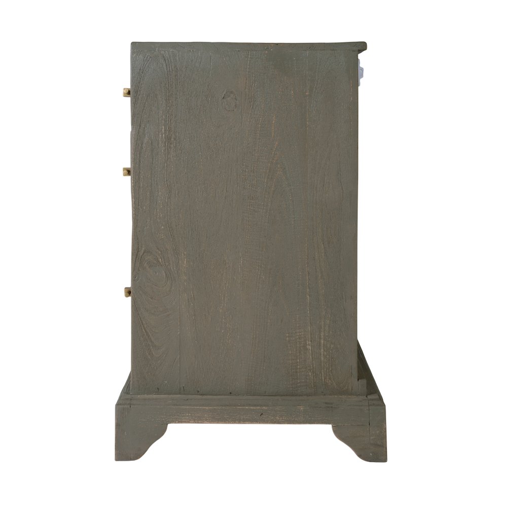 Faro 55 in. W Rectangular Wood 8 Drawer Dresser, Gray. Picture 8