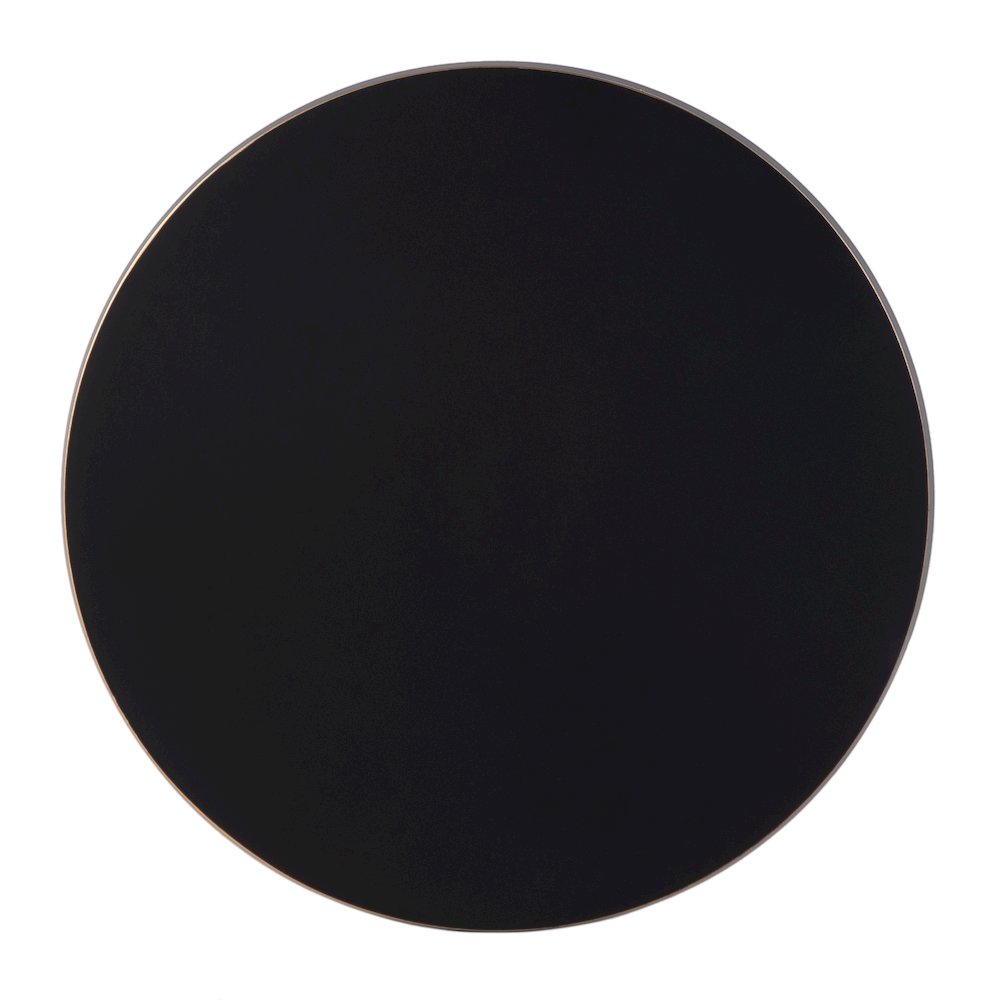 Delano 10 in. W Round All Metal Pedestal Base End Table, Bronze. Picture 4